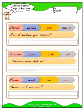 s sesi Grubu Çalışma Sayfaları